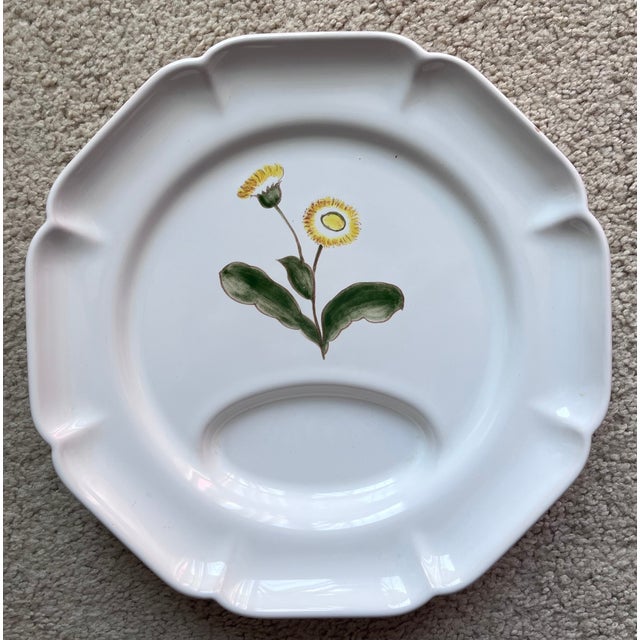 1960s Motton Gien French Faience Asparagus Plates-Set 6 For Sale - Image 5 of 14
