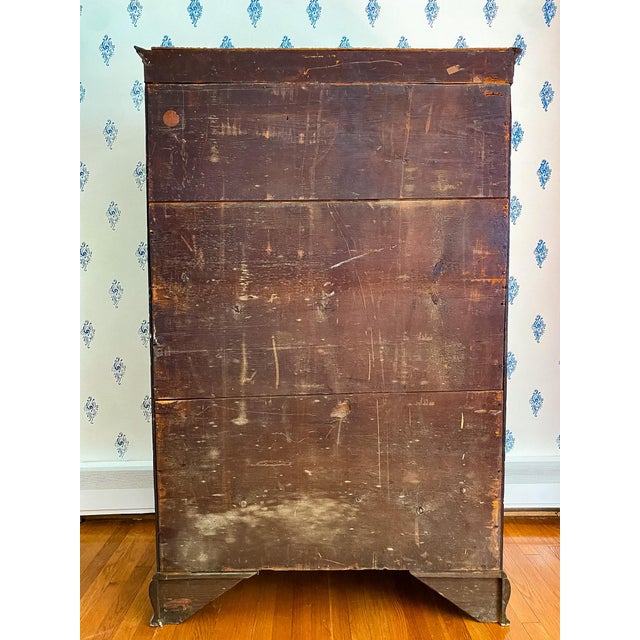 Antique Late 1700s Western Maryland Chippendale Walnut Tall Chest of Drawers For Sale - Image 11 of 15