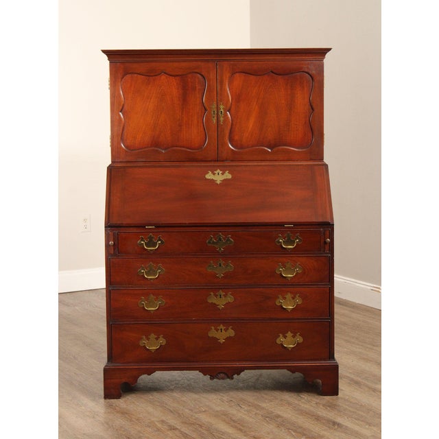 Kittinger Colonial Williamsburg Mahogany Slant Front Secretary Desk For Sale - Image 18 of 18