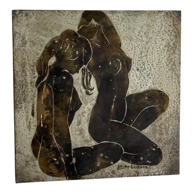 Phillip and Kelvin LaVerne "Ecstasy" Patinated Bronze & Pewter Wall Sculpture For Sale