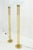 Pair of Mid Century Modern Brass Etched Glass Shades Torcheres Floor Lamps MINT! For Sale - Image 11 of 13