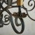 Large + Elegant French Iron Work Chandelier, 1920s For Sale - Image 9 of 11