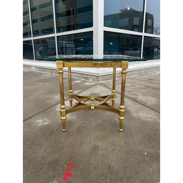 Neotransitional Gothic Brass End Table For Sale - Image 13 of 13