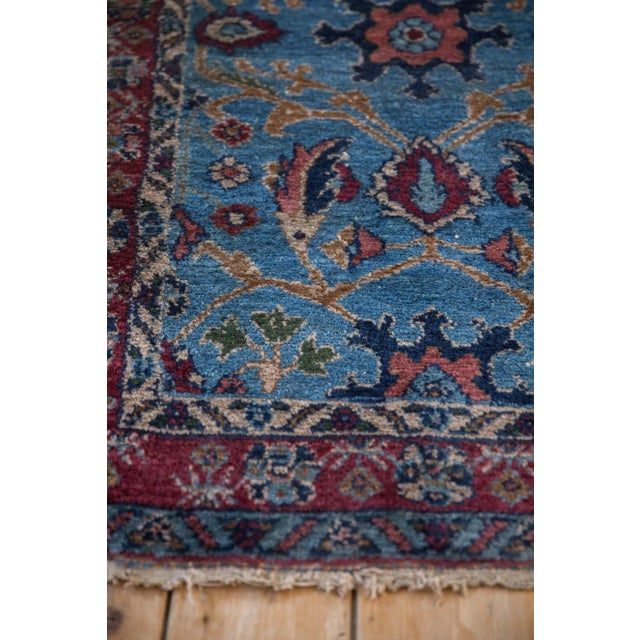 Sky Blue Vintage Fine Bibikabad Rug - 2'7" X 3'11" For Sale - Image 8 of 10