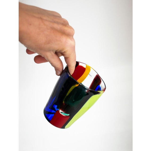 Mondrian Drinking Glasses by Nicola Moretti, 2000s, Set of 6 For Sale - Image 9 of 18