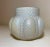 Glass Antique Hand Blown Kralik Bohemian Studio Pressed White Iridescent Glass Vase For Sale - Image 7 of 12