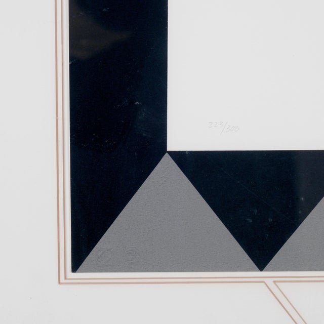 Erte "Manhattan Mary Ii" Artist Hand Signed & Numbered Limited Edition 223/300 Framed & Matted Serigraph Excellent Print in Very Good + Frame For Sale - Image 4 of 11