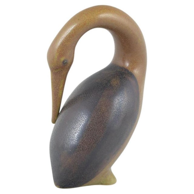 Stoneware Figure of Bird by Knud Basse, Bornholm, Denmark, 1960s For Sale - Image 6 of 6
