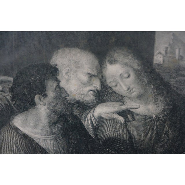 Antique Archibald L. Dick Leonardo Da Vinci Last Supper Engraving 49" For Sale - Image 17 of 18
