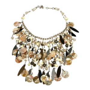 Vintage Daniel Swarovski Waterfall Bib Necklace in Original Box