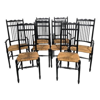 Arts and Crafts Dining Chairs, Set of 8 For Sale