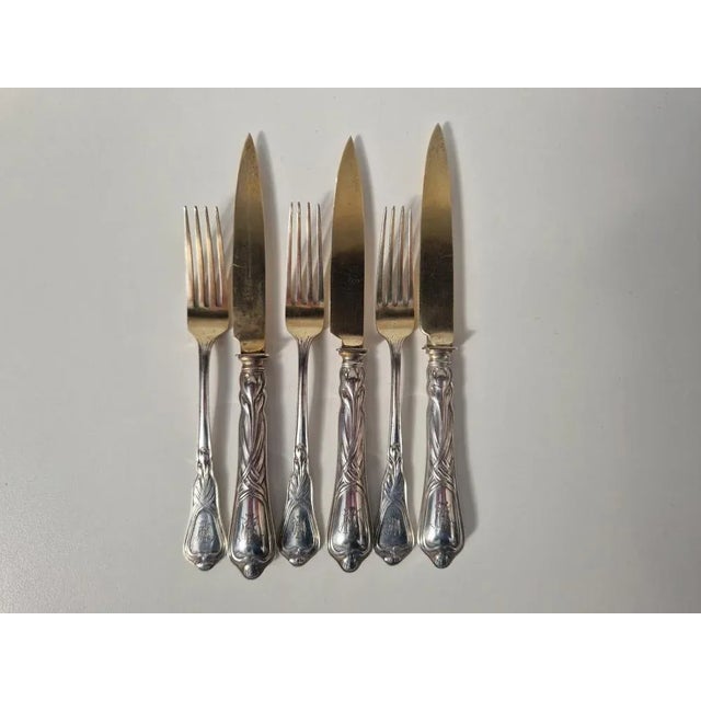 Art Nouveau Autumn Crocus Fruit Set by Heinrich Vogeler, 1902, Set of 6 For Sale - Image 6 of 6