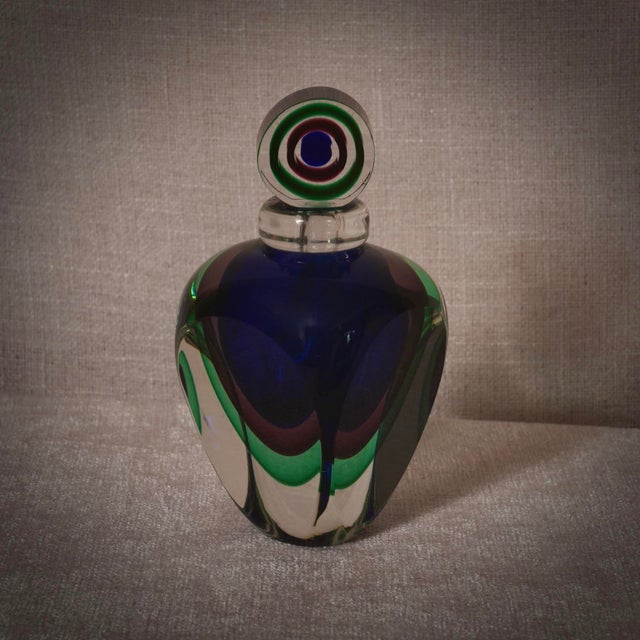 Mid-Century Modern Murano Glass Perfume Bottle, Italy, 1990s For Sale - Image 6 of 9