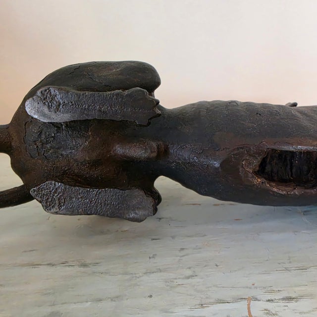 Antique Cast Iron Resting Whippet Greyhound Hearth Statue For Sale - Image 16 of 17