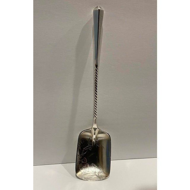 Metal Shovel Form Towle Sterling Silver Sugar Spoon For Sale - Image 7 of 7