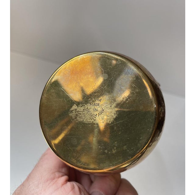 Art Deco Wall Hung Brass Planter from Cawa Denmark, 1930s For Sale - Image 6 of 11