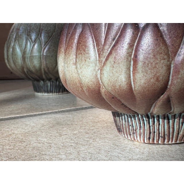 Porcelain Artichoke Art Vases by Ljubisa Misic for Goebel, West Germany, 1985, Set of 2 For Sale - Image 16 of 18