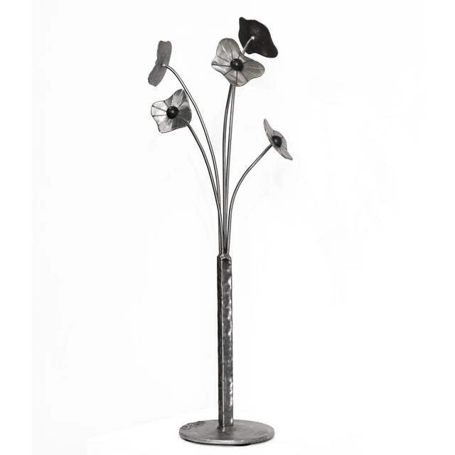 Bouquet - Steel Floral Sculpture Original Artwork by Granville Beals For Sale - Image 9 of 12