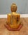Thai Carved Gilt Wood Buddha Figure with Lotus Pose For Sale - Image 10 of 13