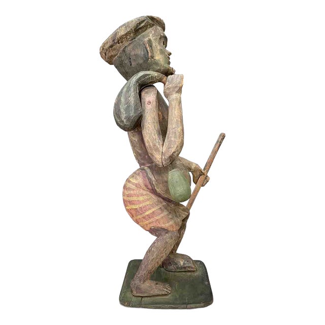 Burmese Artist, Shaman, Late 1800s, Wood For Sale