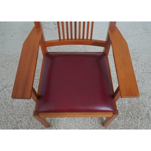 Set of 6 Stickley Cherry Mission Dining Chairs For Sale In Philadelphia - Image 6 of 18