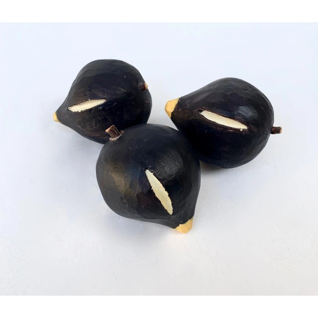 Vintage Carved Mission Figs - Set of 3 For Sale - Image 4 of 6