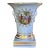 Mid-Century French Blue With Gold Gilt Fragonard Motif Vase For Sale