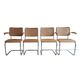 S64/S32 Chairs by Marcel Breuer for Thonet, 1979/1980, Set of 4 For Sale