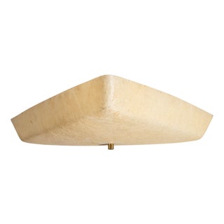 Triangular Fiberglass Ceiling Lamp, 1960s For Sale