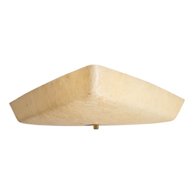 Triangular Fiberglass Ceiling Lamp, 1960s For Sale