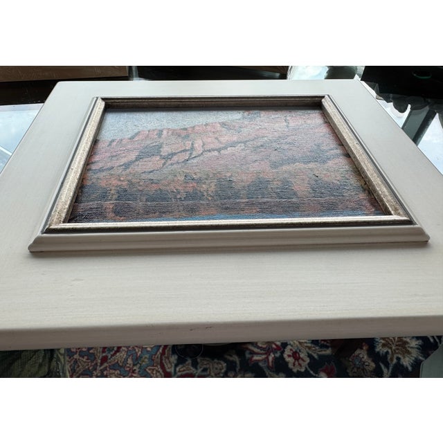 Contemporary Outsider Autumnal Oil Mountainscape, Framed For Sale In Houston - Image 6 of 6