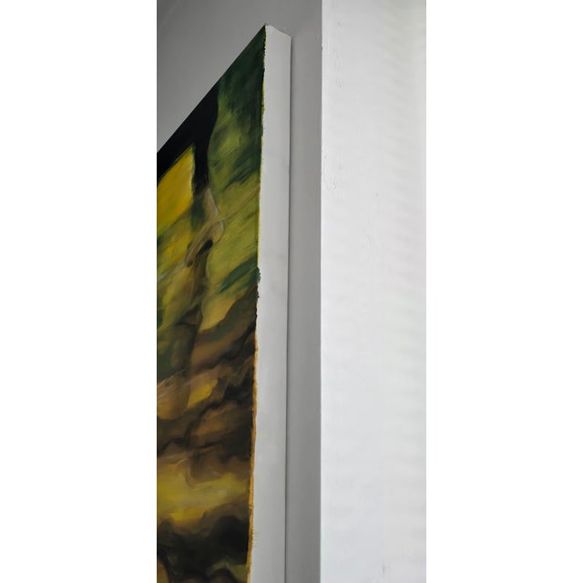 Contemporary Large Abstract Surreal Portrait Painting, Signed For Sale - Image 3 of 5