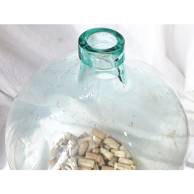 French Demijohn Wine Bottle in Crate For Sale In West Palm - Image 6 of 10