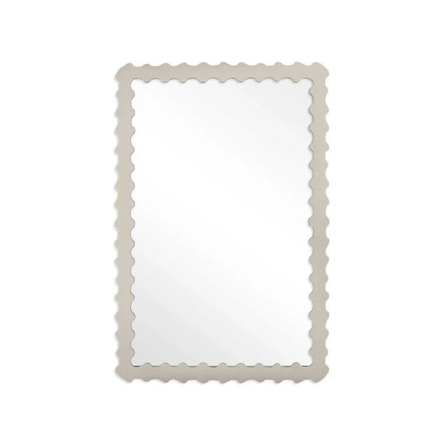 Contemporary Fleur Home Audubon Bamboo Rectangle Mirror in Useful Gray, 30x40 For Sale - Image 3 of 3