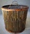 Mid 20th-Century Split Bamboo Tortoiseshell Planter Floor Basket With Ear Handles For Sale - Image 14 of 18
