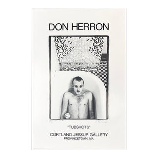 1991 “Tubshots” Keith Haring Exhibition Poster by Don Herron For Sale