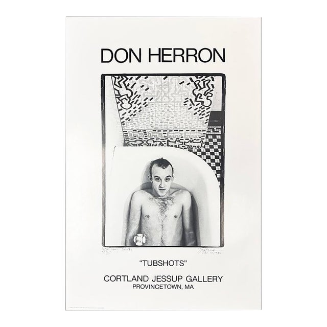 1991 “Tubshots” Keith Haring Exhibition Poster by Don Herron For Sale