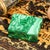 Art Deco Striking Pattern Hand Polished Antique Malachite Stone Jewelry Trinket Box For Sale - Image 3 of 12