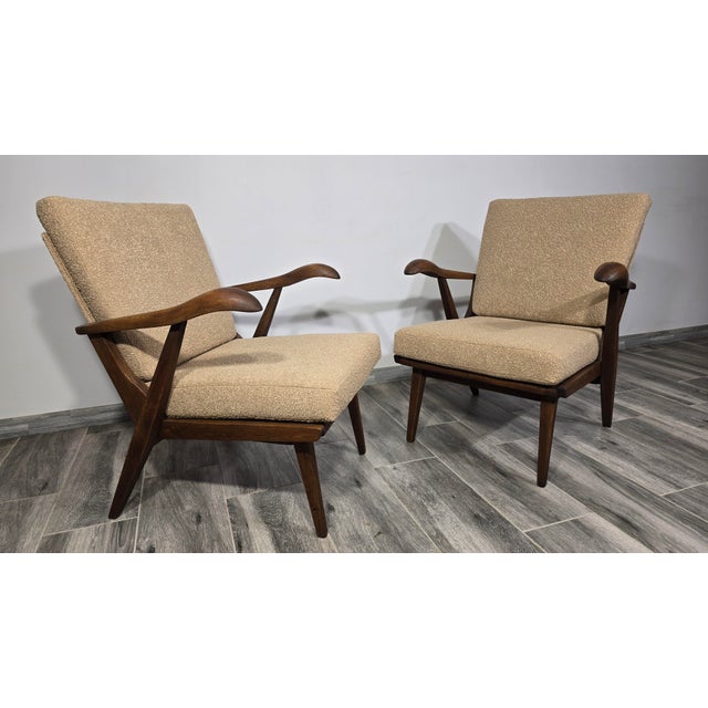 Vintage Armchairs by Krasna Jizba, 1960s, Set of 2 For Sale - Image 9 of 12