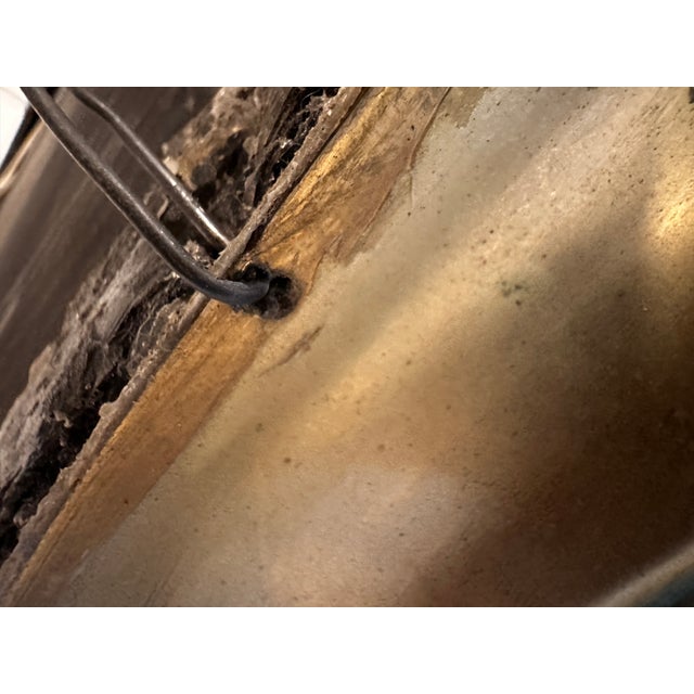 Very large, ornate welded brass frame, commonly attributed to baker, or labarge has a very similar coffee table.