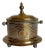 Early 20th Century Moroccan Embossed & Engraved Brass Tea Caddy For Sale