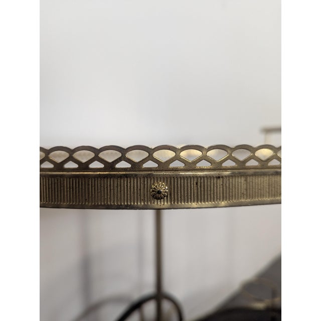 Vintage Serving Bar Cart For Sale - Image 5 of 7