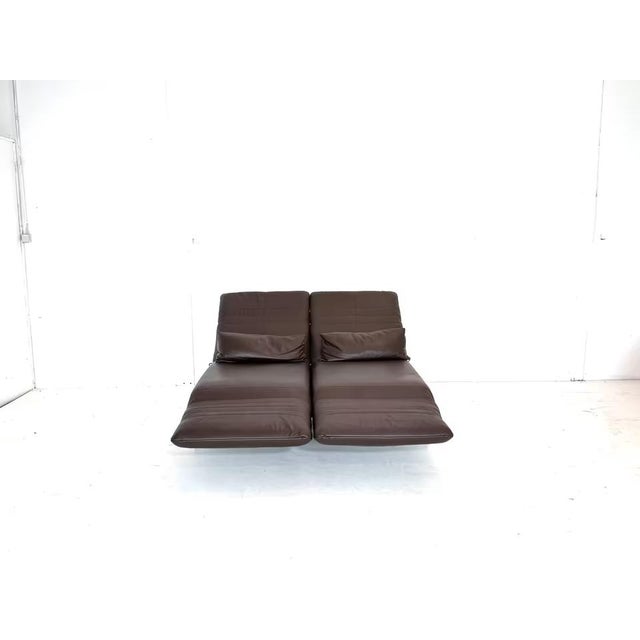 Brown Plura Sofa in Leather from Rolf Benz For Sale - Image 8 of 17