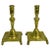 18th Century French Brass Candlesticks With Square Bases - a Pair For Sale - Image 9 of 9