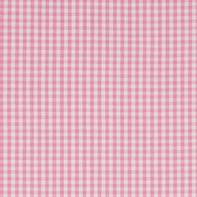 Transitional Schumacher Barnet Cotton Check Fabric in Blush For Sale - Image 3 of 3