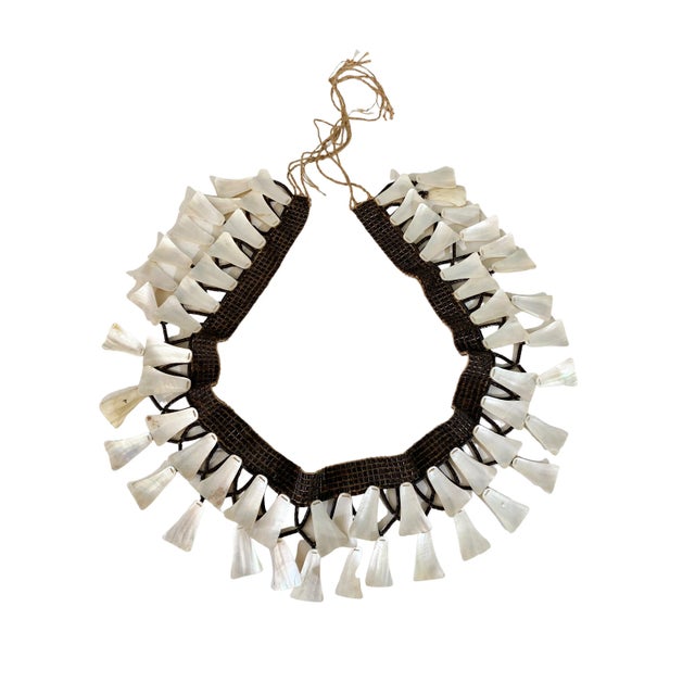 Superb and rare unique Ornamental piece Tribal Belt hand made of tiny Coconut beads and two rows of river shells...