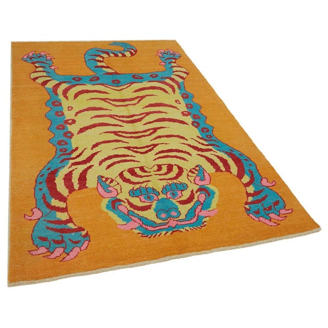 Handcrafted with exceptional care in Central Anatolia, Turkey, our tiger rugs are made from premium, high-quality wool,...