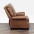 2010s Pottery Barn Brown Leather Recliner Lounge Chair For Sale - Image 5 of 9