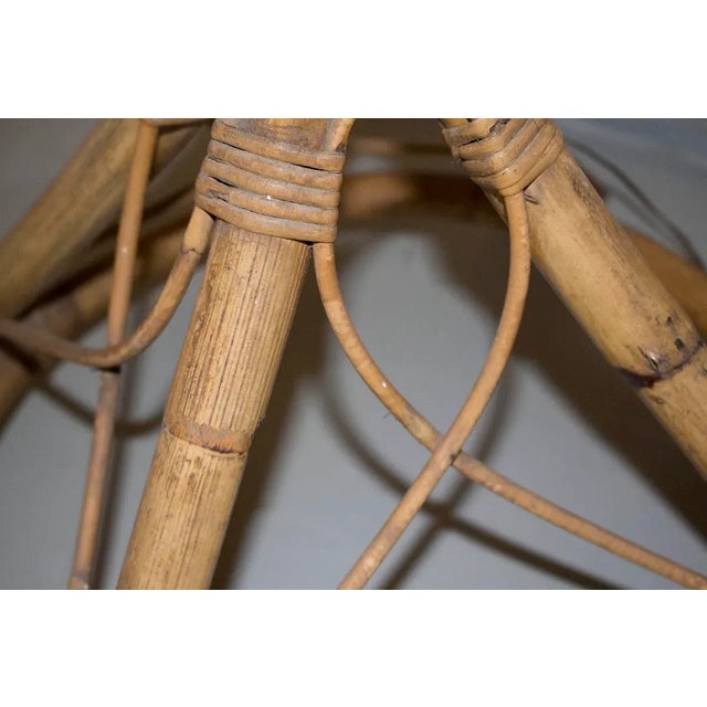 Bamboo and Wicker Floor Lamp, 1950s For Sale - Image 15 of 16