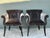Exude Mid-Century glamour with this striking pair of roll-arm club chairs, designed in the sophisticated manner of Tommi...